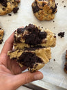 Crownie Cookie - Choc Chip cookie loaded with brownie bites